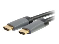 C2G 1m (3ft) HDMI Cable with Ethernet - High Speed CL2 In-Wall Rated - M/M - HDMI-kabel med Ethernet - HDMI hane till HDMI hane - 1 m - skärmad - svart 42520