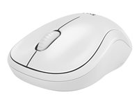 Logitech M220 Silent - Mus - höger- och vänsterhänta - optisk - 3 knappar - trådlös - 2.4 GHz - trådlös USB-mottagare - vit 910-006128