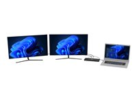 PORT connect Professional Docking OFFICE - Dockningsstation - USB-C 3.1 Gen 2 - HDMI, 2 x DP - 1GbE - 130 Watt - Storbritannien 901910W-UK