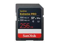 SanDisk Extreme Pro - Flash-minneskort - 256 GB - Video Class V90 / UHS-II U3 / Class10 - SDXC UHS-II SDSDXDM-256G-GN4IN