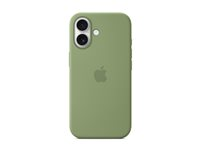 Apple - Baksidesskydd för mobiltelefon - MagSafe-kompatibilitet - silikon - ljus mossa - för iPhone 17 MGEX4ZM/A