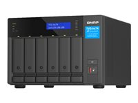 QNAP TVS-H674 - NAS-server - 6 fack - SATA 6Gb/s - RAID JBOD, 0, 1, 5, 6, 10, 50, TM, RAID TP - RAM 32 GB - Gigabit Ethernet / 2.5 Gigabit Ethernet - iSCSI support TVS-H674-I5-32G