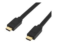 StarTech.com 15 m HDMI 2.0-kabel - 4K 60 Hz aktiv HDMI-kabel - CL2-klassad för vägginstallation - UHD-HDMI-kabel med hög hastighet och lång hållbarhet - HDR, 18 Gbps - Hane-till-hane-sladd - Svart - HDMI-kabel - HDMI hane till HDMI hane - 15 m - stöd för 4K - för P/N: ST122HD202, ST124HD202 HD2MM15MA