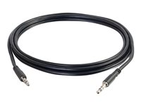 C2G Slim 6ft Slim Aux 3.5mm Audio Cable - M/M - Ljudkabel - mini-phone stereo 3.5 mm hane till mini-phone stereo 3.5 mm hane - 1.83 m - skärmad - svart 22601